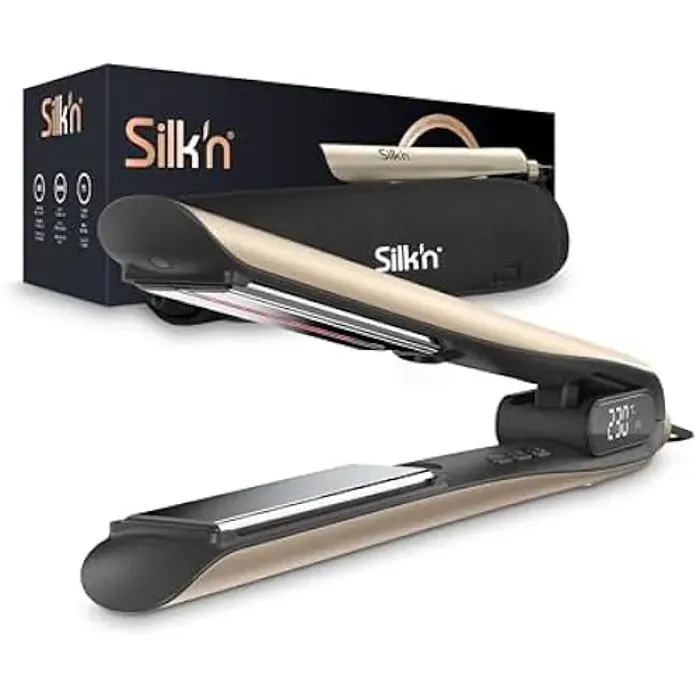 Lisseur Cheveux - SILKN - SilkyStraight - Plaques en titane - Technologie infrarouge - 12 températures