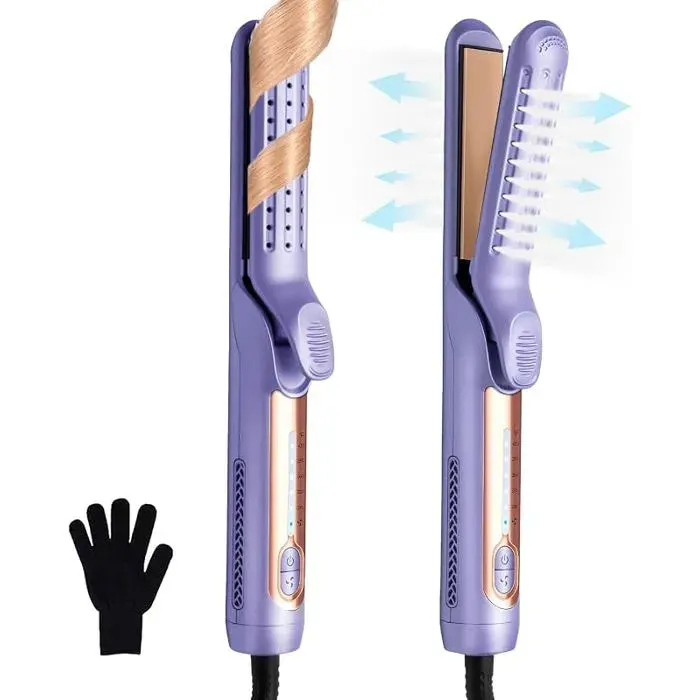Lisseur CheveuxHair StraightenerFer a Lisser avec Refroidissement Lisseur Cheveux avec Refroidissement Rapide Violet vi LISSEUR