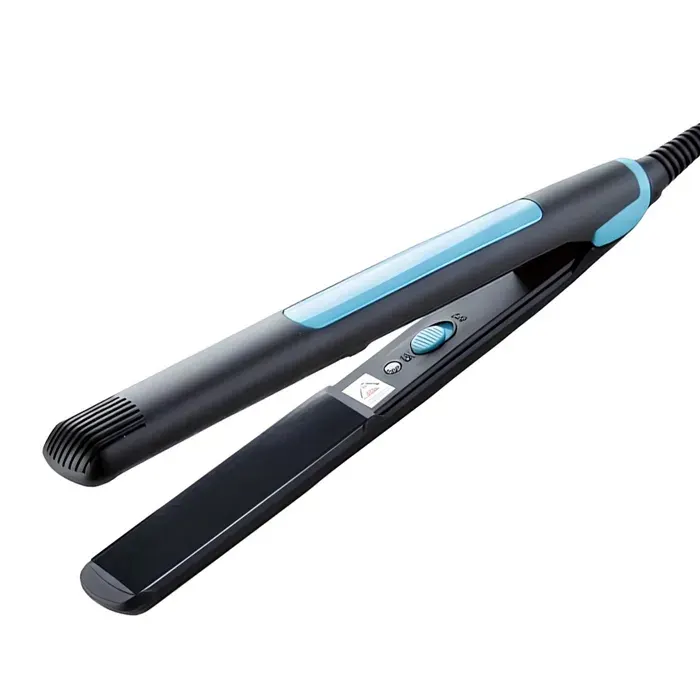 Lisseur et Boucleur 2 en 1 en Tourmaline Céramique 30W Température Réglable Noir / Bleu