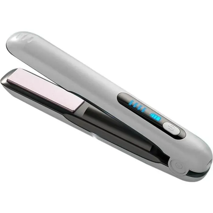 Lisseur Fer à Boucler Sans Fil USB Mini Lisseur Céramique Portable Batterie 5000 mAh 140-200°C
