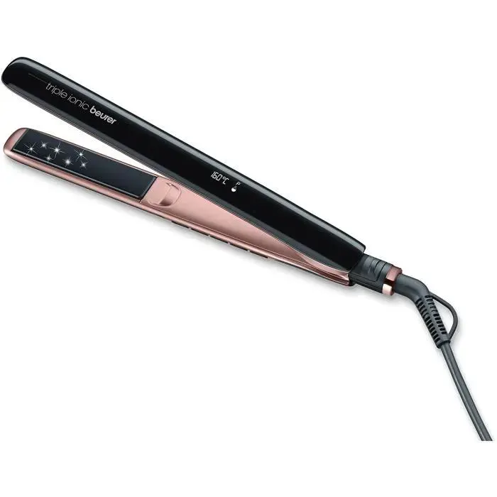 Lisseur pour cheveux à fonction ionique - BEURER HS 80 - Plaque en titane - Température variable