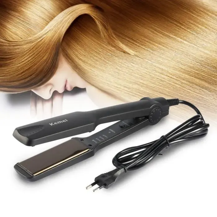 Lisseur pour cheveux Lisseur de fer plat professionnel de contrôle de la température outils de coiffure portatifs -MLP