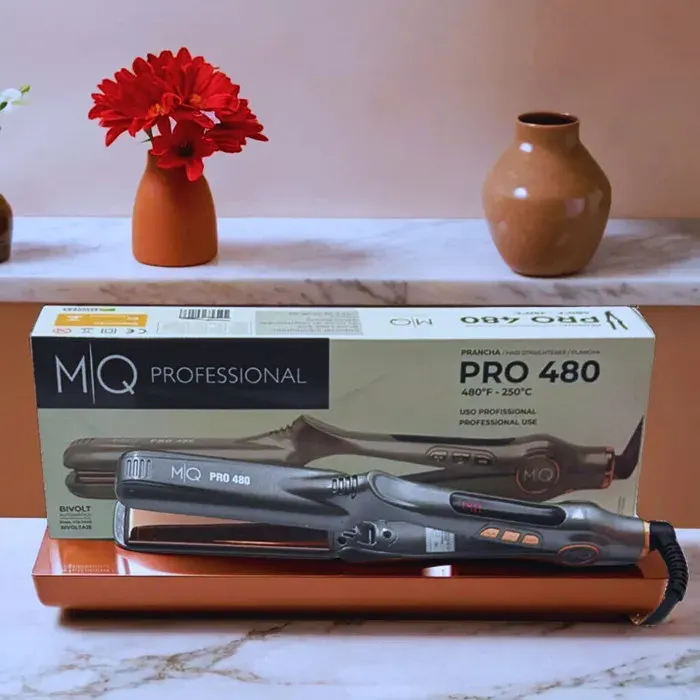 Lisseur professionnel MQ Pro 480 Titane bi-volt automatique 480 °F / 250 °C