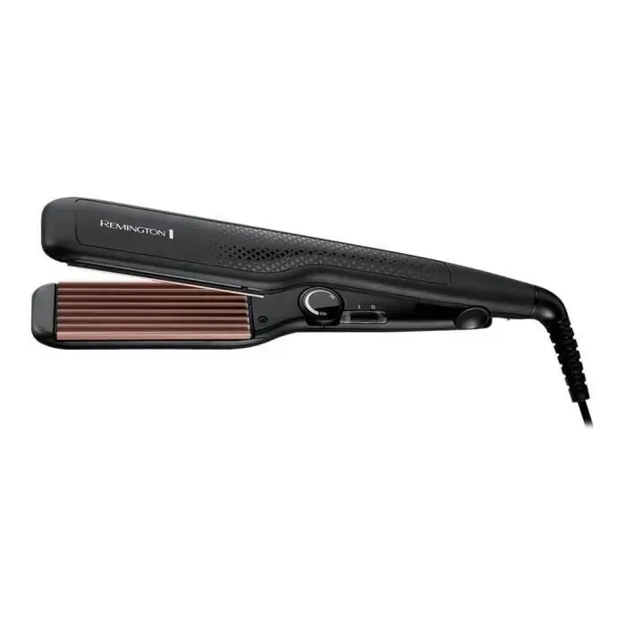 Lisseur - Remington - CERAMIC CRIMP 220 - Couleur Noir - Design Ergonomique - Plaques en Céramique — coloris Noire