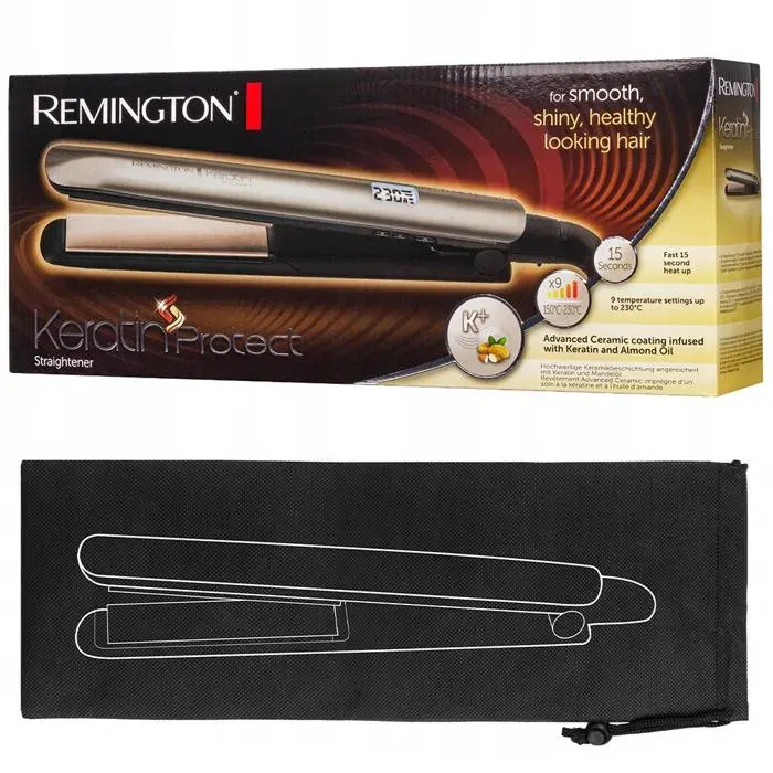 Lisseur - REMINGTON - S8540 - Keratin Protect - Étui inclus - Soins des cheveux