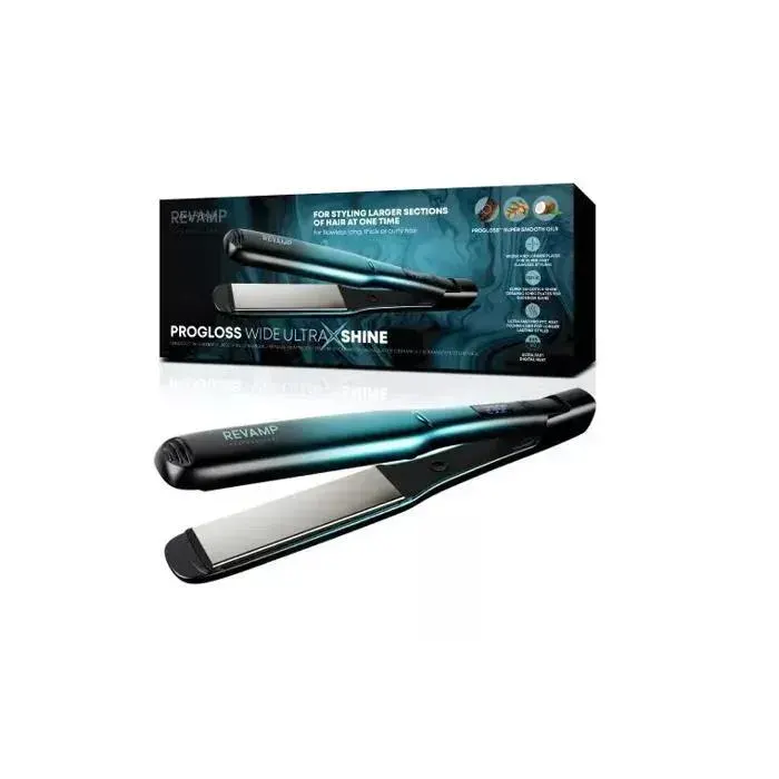 Lisseur - Revamp Progloss Ultra X Shine - Extra large plaques - Noir