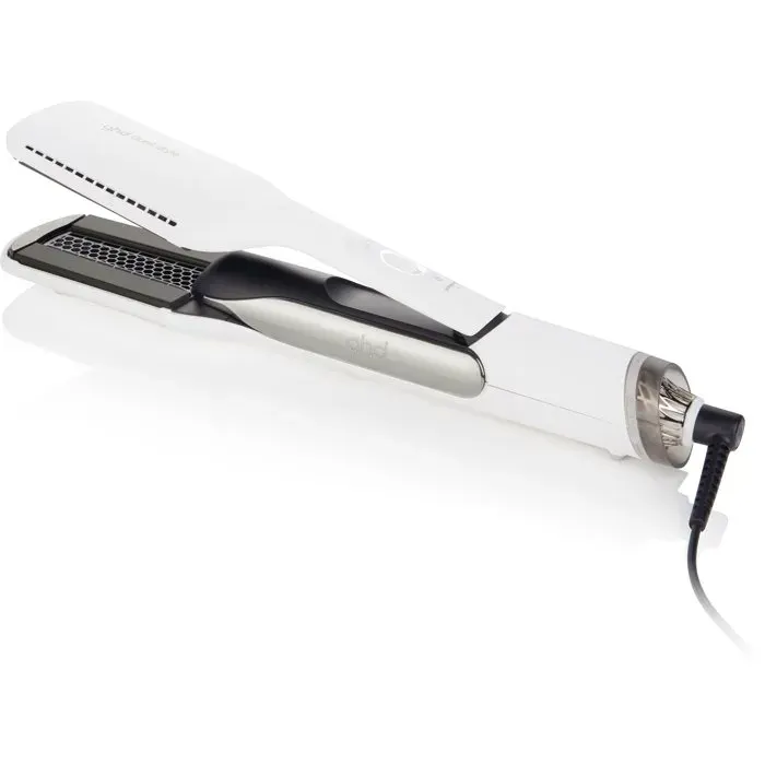 Lisseur séchant - GHD - Duet Style - Blanc - 2-en-1 - Air-Fusion - Mode Shine Shot - Produit Neuf