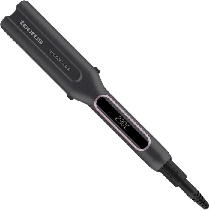 Lisseur Slimlook 3 Care 70W6 températuresÉcran LCDAuto-offPlaques 415x100mmRevêtement céramique kératine tourmalineNoir