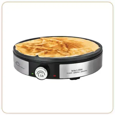 Little Balance - Crêpière Maxi-Crepes Trio I-1200 — coloris Inox