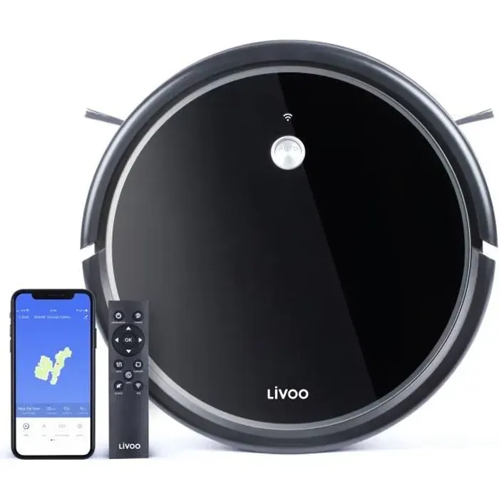 LIVOO DOH126 Aspirateur robot - Noir