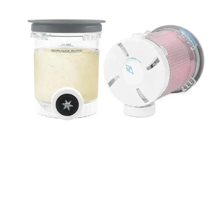 Lot 2 récipients compatibles Ninja Swirl Creami NC701/NC700 couvercles étanches sans BPA lave-vaisselle SORBETIERE
