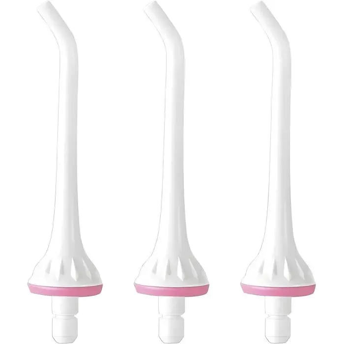Lot de 3 Buses à Jet pour Hydropulseur Buccal - Embouts de Rechange en ABS Durable - Couleur Blanche