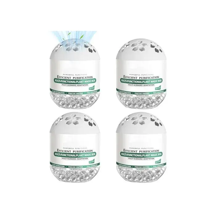 Lot de 4 Boîtes Purificateur dAir Multifonctions - Blanc. - R1-Air Fresh4Pcs - Bouton mécanique - Odeurs Poussière