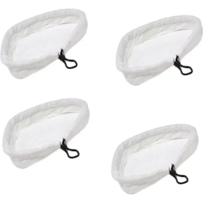 Lot de 4 Serpillères en Microfibre pour Balai Vapeur H2O Mop - FABLCREW