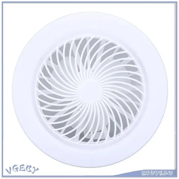 Lumière de ventilateur de plafond LED à intensité avec télécommande lustre moderne encastré pour chambre à coucher et