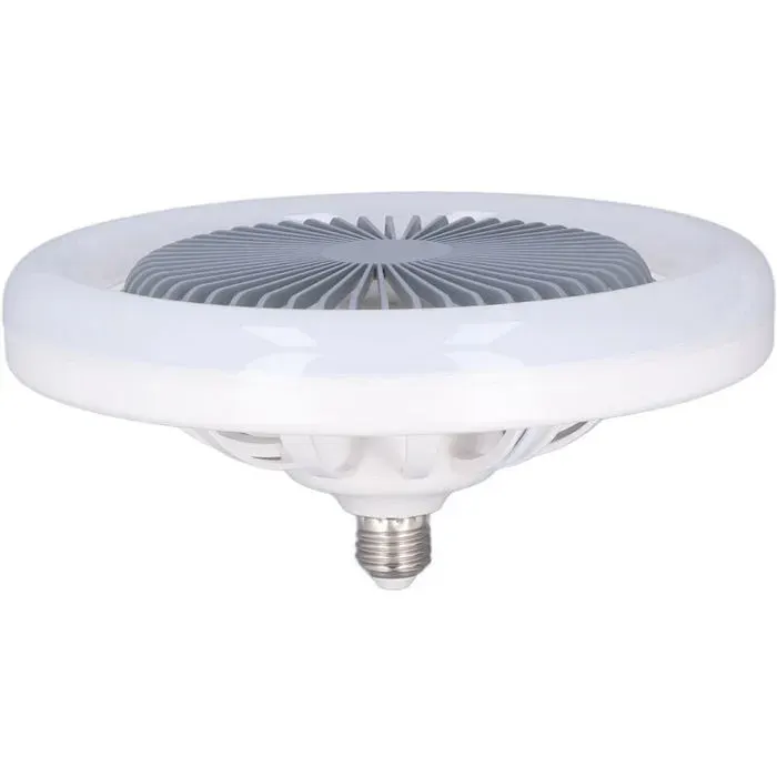 Lumière du plafond ventilateur LED silencieux réglable E27 30W pour chambre denfant et chambre à coucher 85-265V