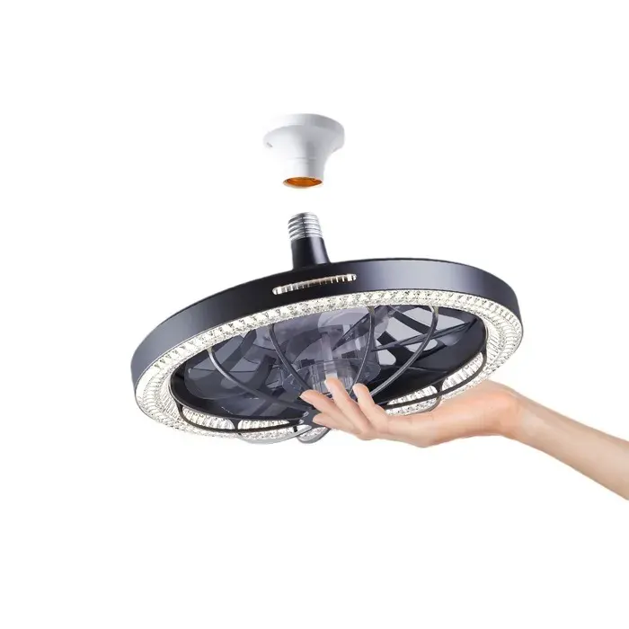 Lumire de ventilateur de plafond LED lumire de ventilateur de plafond de salon de chambre coucher lumire de ventilateur YYV