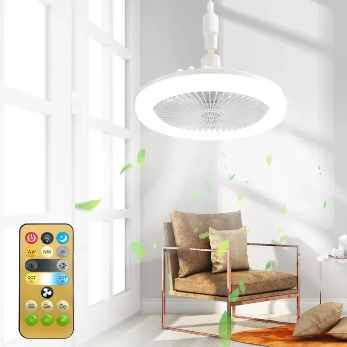 Lustre ventilateur de plafondlustre ventilateurlumière LEDventilateur de plafond avec lumière E27lampe ventilateur de plafond