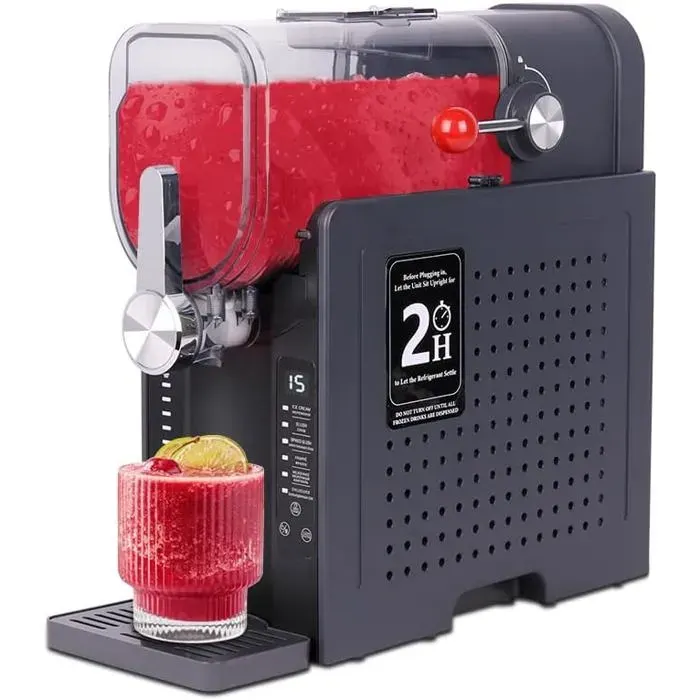 Machine À Boissons Glacées 1.6 L Granités Machine À Desserts Glacés Refroidissement Rapide Par Compresseur6 ProgrammesCocktails