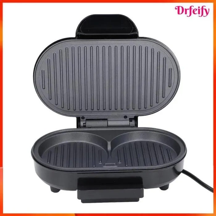 Machine à burger électrique - AKOZON - Multifonction - 750W - Plaques antiadhésives amovibles - Compact