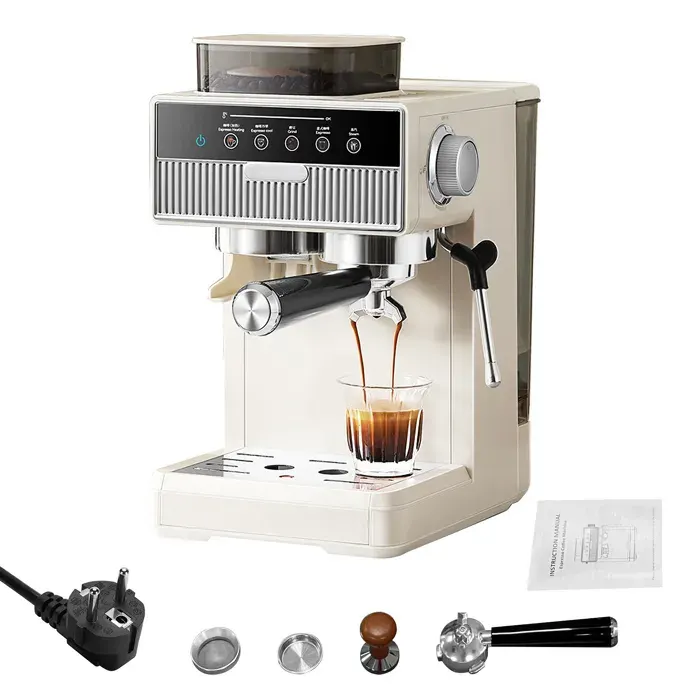 Machine à café 20bar – MLBQ – Compacte 18 L – Extraction chaud/froid – Double tasse – Cuisine maison