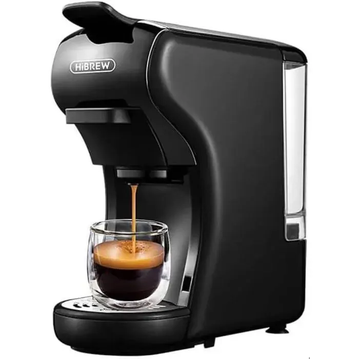 Machine à Café 4 en 1 – Compatible Nespresso Dolce Gusto K-Cup & Café Moulu – Pompe 19 Bar – Noir