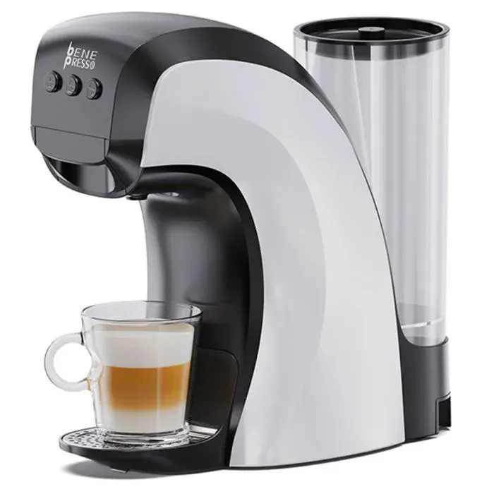 Machine À Café À Capsules 3 En 1 HIBREW H3B-Pression 20 Bars-Réservoir Deau 850 ml-7 Réglages Température - Porte-Gobelet Réglable