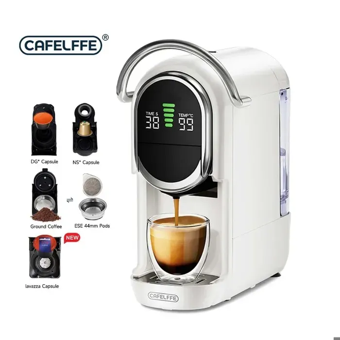 Machine à café à capsules CAFELFFE MK-609S 5 en 1 pour capsules NS et DG café moulu et thé blanc