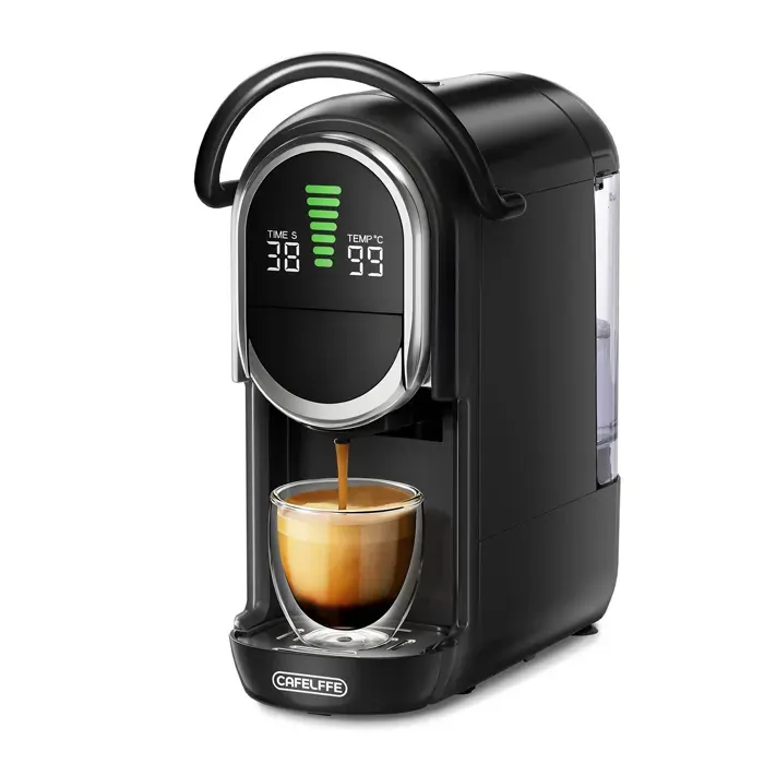 Machine à café à capsules CAFELFFE MK-609S 6 en 1 20 bars compatible les capsules NS/DG/ESE/K-Cup le thé et le café moulu noir