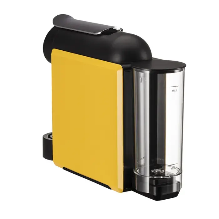 Machine à café à capsules - DELTA Q - Compatibilité Delta Q - Pression 19 bars - Jaune - Réservoir deau 06L