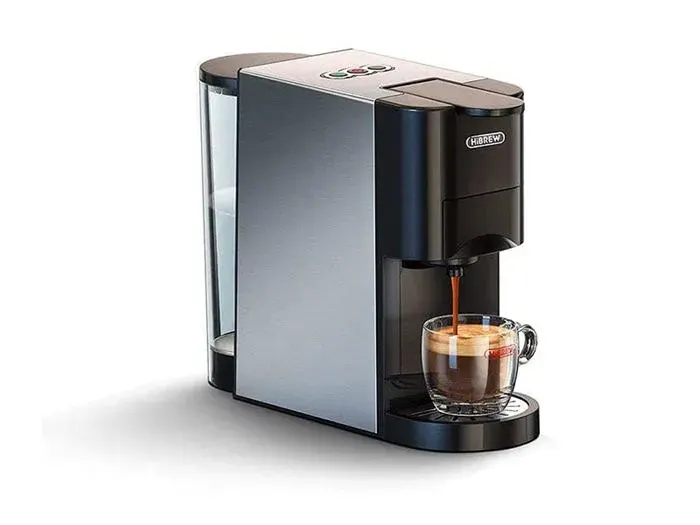 Machine à café à capsules - HIBREW - H3A - 4-en-1 (Nespresso/Dolce Gusto) - 19 bars - 1450 W
