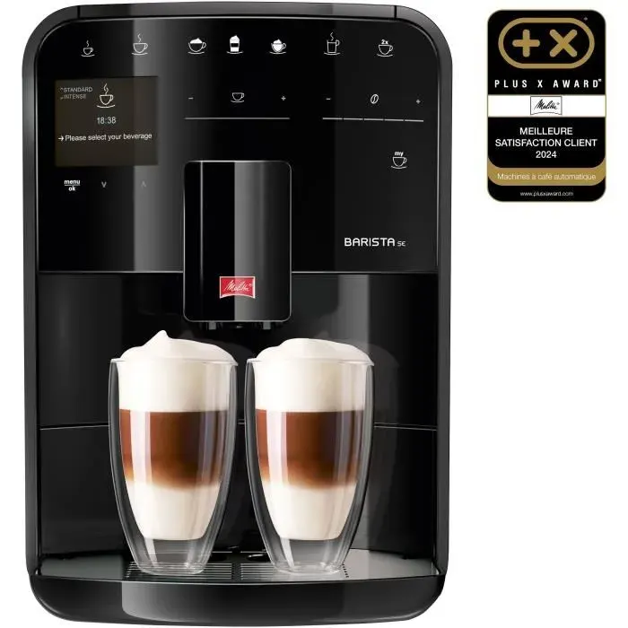 Machine à café automatique avec broyeur - MELITTA - Barista SE F830-003 - 1450 W - Noir