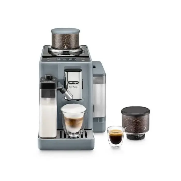 Machine à café automatique - DELONGHI - Rivelia EXAM440.55.G - 14L - Moulin intégré - Espresso