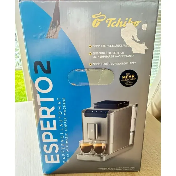Machine à café automatique Tchibo Esperto2 Caffè Titanium Silver 14L 19 bar