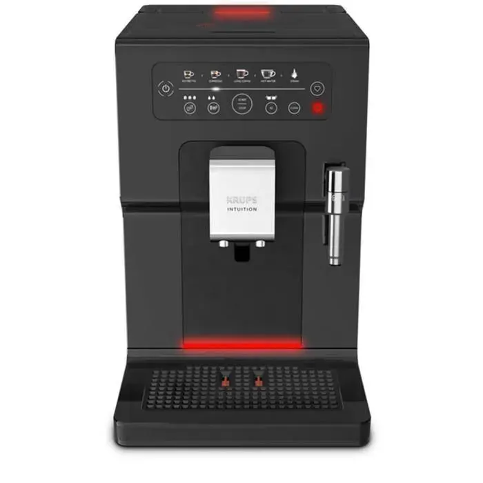 Machine à café broyeur grain - KRUPS - Intuition Essential - Broyeur intégré - Écran tactile - Personnalisation avancée