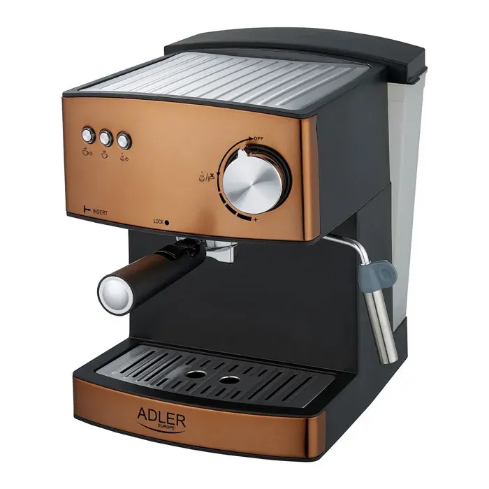Machine à café cafetière expresso Adler AD 4404cr 15 bars 850W Cuivre