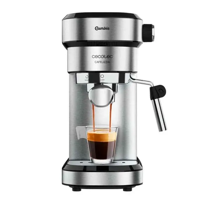 Machine à café - CECOTEC - Cafelizzia790 Steel - 1350 W - 20 bars - 12 L - Inox