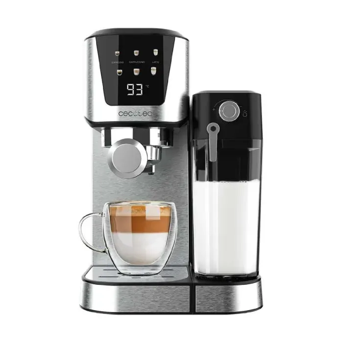 Machine à café - CECOTEC - Power Espresso 20 Cream - 1350 W - 20 bars - 1 L - Inox