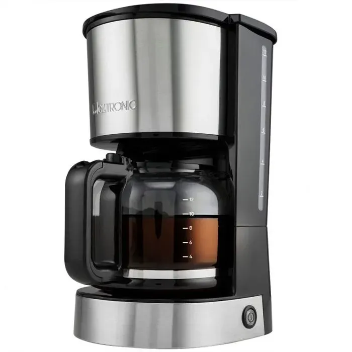 Machine à café - CLATRONIC - KA3808-Inox - 15 L (12–14 tasses) - 800 W - Inox — coloris Gris
