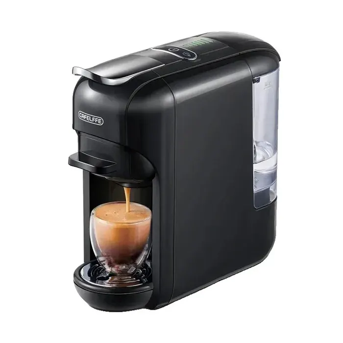 Machine à café compatibilité 5-en-1 système de brassage rapide Noir UE