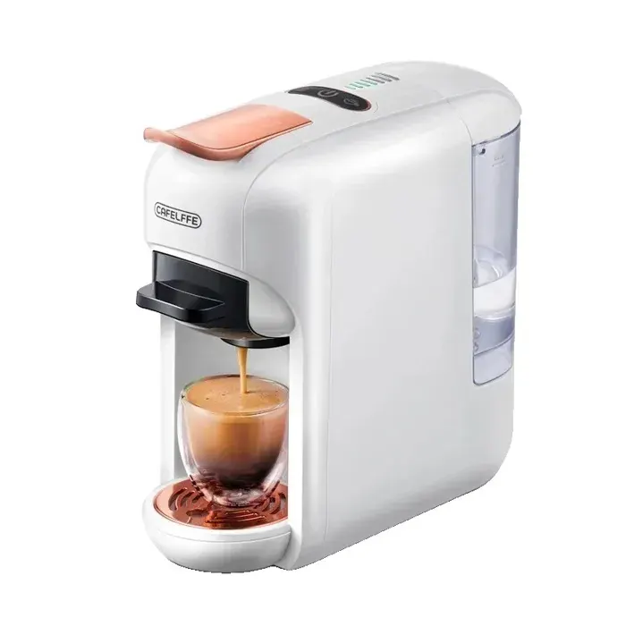 Machine à café compatibilité 5-en-1 système de brassage rapide Noir UE Blanc UE