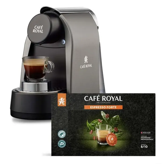 Machine à café espresso - CAFE ROYAL - CRpro 100 - Compatible Nespresso®* Professional - 19 bars - Réservoir 1 L