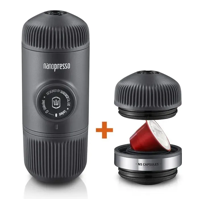 Machine à Café Espresso Portable Nanopresso + NS Adapter WACACO Gris