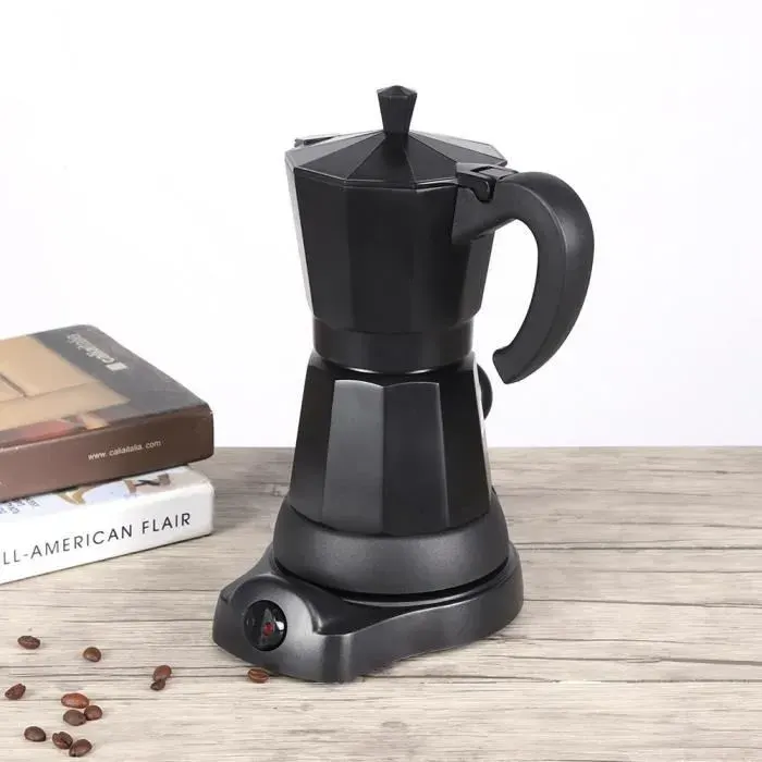 Machine à café - ESTINK - Pot électrique portable - 300 ml - 3 tasses - Noir