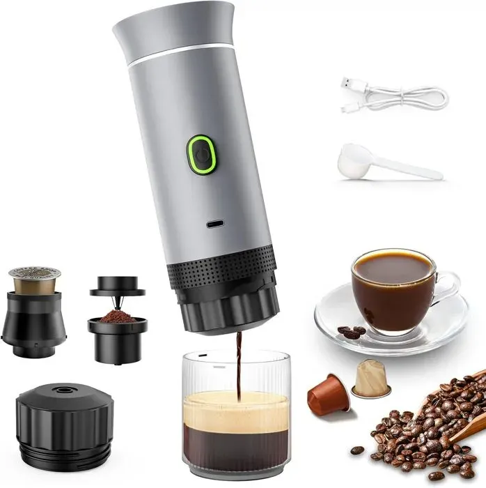 Machine à café expresso 3 en 1 fonctionnant avec des capsules et du café moulu machine à café à infusion froide et chauffante