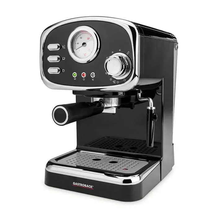 Machine à café expresso broyeur - GASTROBACK - 42615 Basic - Broyeur intégré - Noir - Garantie 2 ans