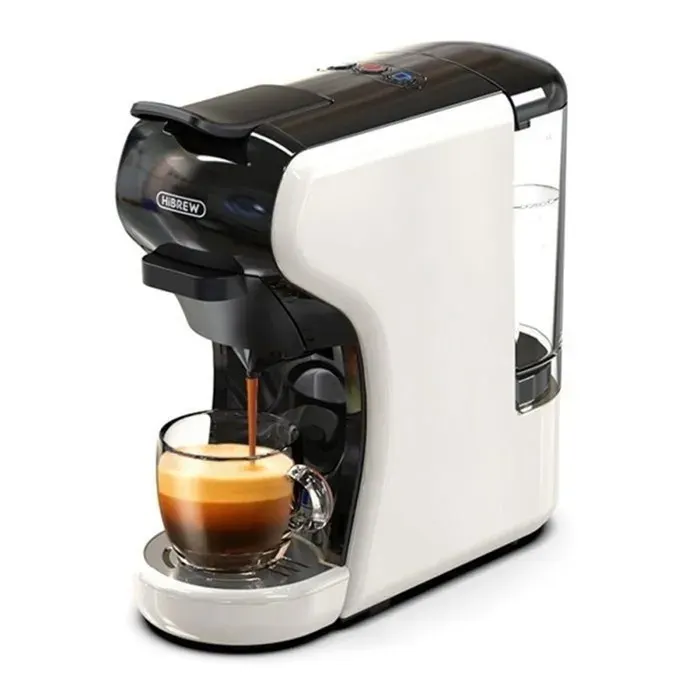 Machine à Café Expresso HiBREW H1A 1450W - Extraction 19 Bars - Cafetière à Capsules Multiples 4 en 1 Chaud/Froid