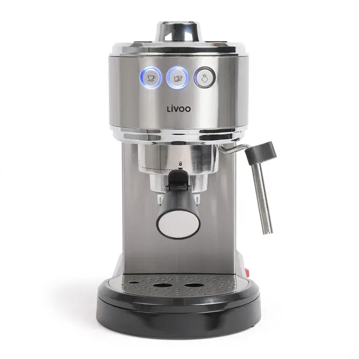 Machine à café expresso - Livoo - DOD186 - Métal - 15 bars - 1350 Watts