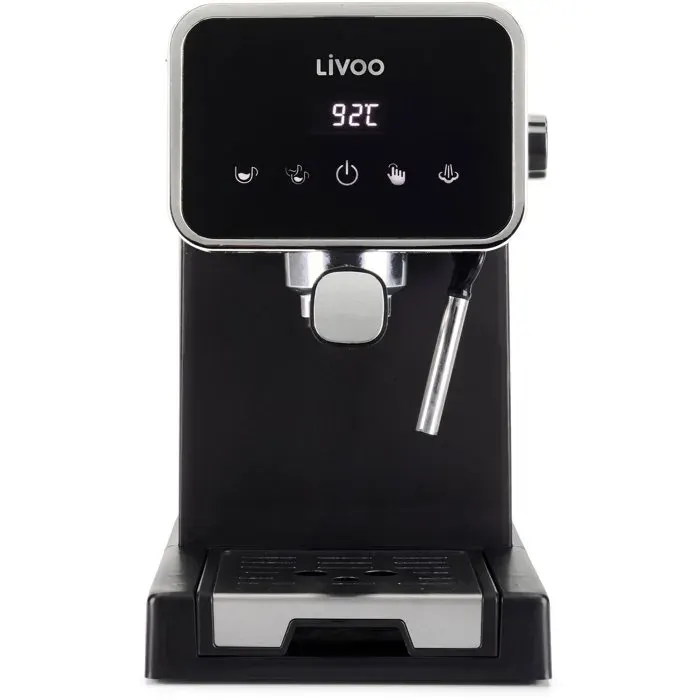 Machine à café expresso - LIVOO - DOD218N - 1100 W - 20 bars - Noir