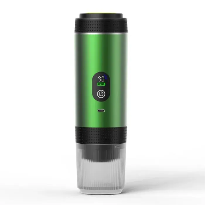 Machine à café expresso - OCLAADM - 3 en 1 - Portable - Compatible capsules et café moulu - Vert